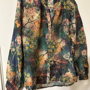 Silk Johnny Was XL Blouse